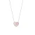 Dames Hart van Mist Ketting in 925 Sterlingsilver met Roze Goud Verpakking BICLL029