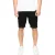 Crosshatch Heren Youlgreeve Denim Short met Riem (Zwart Gewassen)