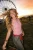 TRENDYOLMİLLA Dames Rood Gestreept Mouwloos Regular fit Blouses