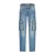 Vingino straight leg cargo jeans light blue denim