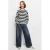 Mango Kids low waist wide leg jeans – donkerblauw