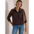 Geruite jas met wol-look en opstaande kraag