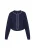 faina Sweatvest  donkerblauw / parelwit