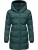 Ragwear Wintermantel ‘Niara’  antraciet / kaki / jade groen