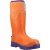 Muck Boots Grit S5 Herenschoenen Van Rubber In Oranje/blauw Met Wellington-patroon
