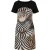 Moderne safari-jurk — moeiteloze stijl met een opvallende artistieke print
