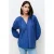 Caroll blouse met linnen met krijtstreep blauw