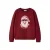 NAME IT KIDS rechtvallende sweater met print – rood
