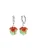Cala Rose Oorbellen ‘EMERALD GIFT’  zilver