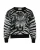 Saint Laurent Tiger Intarsia Trui in Zwart Mohair