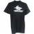 Balenciaga Logo Print Mock Neck T-shirt in Zwarte Katoen
