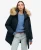 Superdry Vrouwen Everest Parka van Imitatiebont Blauw