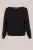 WE Fashion – Dames trui – Curve – Regular fit – Zwart – LENZING™ ECOVERO™ viscose – Plus Size