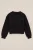 WE Fashion – Meisjes Oversized sweater met opdruk – Oversized – Zwart – Katoen –