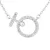 Onafscheidelijke cirkel ketting zilver zirkoniumoxiden 925