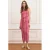 Lofty Manner Lange maxi jurk met streepprint roze