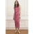 Lofty Manner Lange maxi jurk met streepprint roze