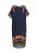 usha Jurk Dames Navy Veelkleurig