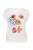 Witte top met bloemenprint en aquarelontwerp