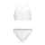 Brunotti crop bikini Sofia met textuur wit