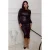 LOVE2WAIT zwangerschaps midi jurk met glitters – zwart