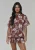 South Beach Blouse  bruin / wit