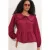Dames Blouse van Viscose-mix met Baby-Kraag