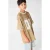 Shoeby oversized gestreept T-shirt met tekst – oudroze
