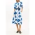 Tommy Hilfiger Frayed Vis/linen Ss Poppy Print Spaced Ivory/blue Orbit