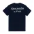 Abercrombie & Fitch jersey T-shirt met backprint donkerblauw