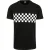 Urban Classics Heren geruit T-shirt (Zwart/Wit)