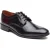 Base London Dome Veterschoenen Leer Heren Hoogglans Zwarte Veterschoenen