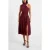 French Connection Aba Satin Dress Brown