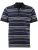 Poloshirt Casa Moda blauwe strepen 2 knoops
