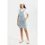 Denim Overall Mini-jurk met Pocket-detail
