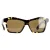 Bottega Veneta 99mm Geometrische Schild Zonnebril In Havana Bruin Acetaat