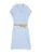 TOM TAILOR Blousejurk  lichtblauw / wit