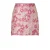 PIECES gebloemde korte rok roze