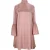 Fendi mini-jurk met col en ruchesmouwen in roze viscose