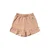 Your Wishes regular waist geruite casual short oranje met textuur