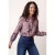 Miss Etam blouse met print – donkerrood
