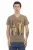 V-hals Kunst Print T-shirt