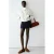 Mango skort met krijtstreep – marineblauw