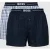 Boss Boxershort met labeldetail in een set van 2 stuks