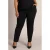 Colletta Plus Size slim fit broek – zwart