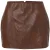 TRENDYOLMİLLA Dames Bruin Effen Kort / Mini Pencilrokmodel Rokken