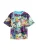 Next Shirt  azuur / geel / lila / wit