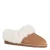 America Today violet suèdelook pantoffels – camel