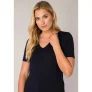 Base Level T-shirt met v-hals