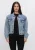 Alix the Label Spijkerjas Dames Ladies Woven Soft Denim Patch Jacket,